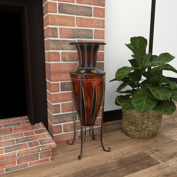 Fleur De Lis Living Cissell Metal Floor Vase & Reviews Wayfair